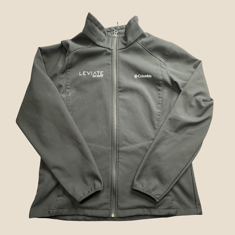 Columbia Jacket Women XL Kruser Ridge Black Leviate Air Group Softshell Full Zip